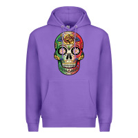 Purple mexican skull Premium Hoodie - JahusDesignShop