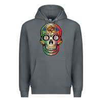 Rock mexican skull Premium Hoodie - JahusDesignShop