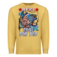 Antique Gold reel cool pop pop american flag bass Premium Sweatshirt - LillyAllenDesigns