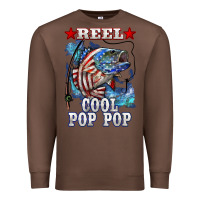 Chestnut reel cool pop pop american flag bass Premium Sweatshirt - LillyAllenDesigns