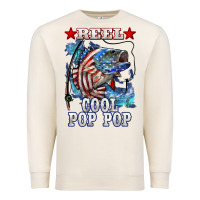 Sandshell reel cool pop pop american flag bass Premium Sweatshirt - LillyAllenDesigns