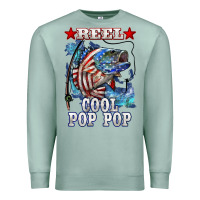 Seafoam reel cool pop pop american flag bass Premium Sweatshirt - LillyAllenDesigns