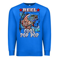 True Royal reel cool pop pop american flag bass Premium Sweatshirt - LillyAllenDesigns