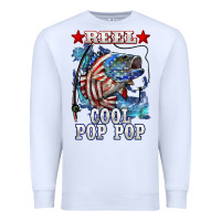 White reel cool pop pop american flag bass Premium Sweatshirt - LillyAllenDesigns
