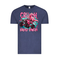 Vintage Denim crush breast cancer Vintage Tee - AdoDesignShop