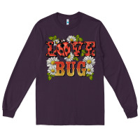 Plum ladybug love bug Long Sleeve Tee - BarkalooDesign