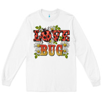 White ladybug love bug Long Sleeve Tee - BarkalooDesign