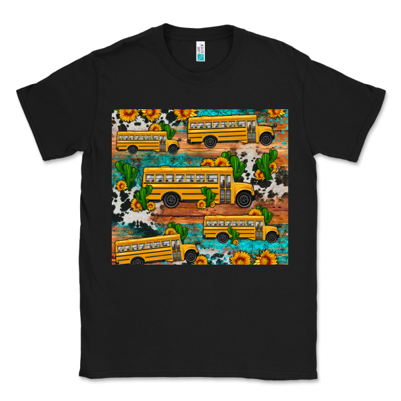 School Bus Cactus Sunflower Classic Tee by Artiststas | Teevron