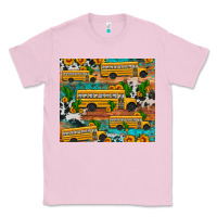 Bubblegum Pink school bus cactus sunflower Classic Tee - Artiststas