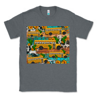 Charcoal Heather school bus cactus sunflower Classic Tee - Artiststas