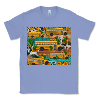 Colony Blue school bus cactus sunflower Classic Tee - Artiststas