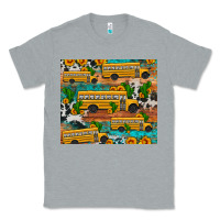 Heather Grey school bus cactus sunflower Classic Tee - Artiststas
