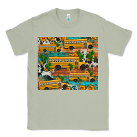 Matcha school bus cactus sunflower Classic Tee - Artiststas