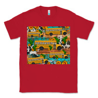 Red school bus cactus sunflower Classic Tee - Artiststas