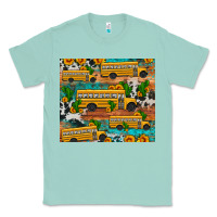 Seafoam school bus cactus sunflower Classic Tee - Artiststas