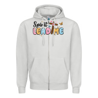 Dove Grey spirit lead me Zipper Hoodie - MaliasSmallBusiness