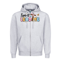 Heather Grey spirit lead me Zipper Hoodie - MaliasSmallBusiness