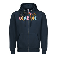 Navy spirit lead me Zipper Hoodie - MaliasSmallBusiness