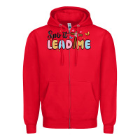 Red spirit lead me Zipper Hoodie - MaliasSmallBusiness