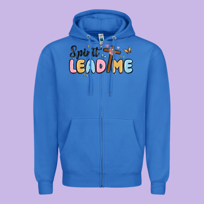 Spirit Lead Me Zipper Hoodie Designed By Maliassmallbusiness