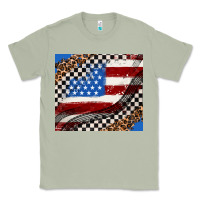 Matcha American flag and race flag Classic Tee - AdoDesignShop