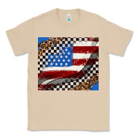 Mushroom American flag and race flag Classic Tee - AdoDesignShop