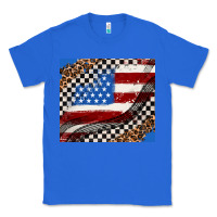 True Royal American flag and race flag Classic Tee - AdoDesignShop