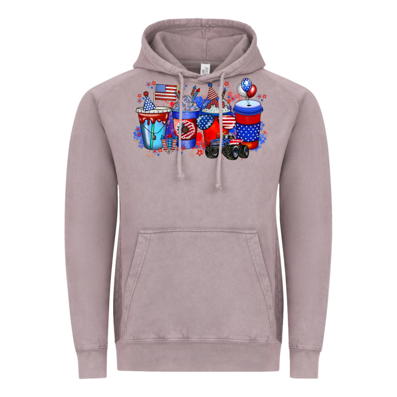 American Drink Vintage Hoodie by RacoonDesign | Teevron