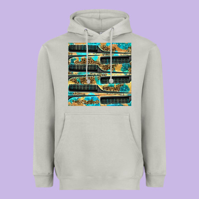 Hairdresser Parting Comb With Leopard And Glitter Seamless Pattern Bbs Heavyweight Hoodie Designed By Bundleandbundleshop