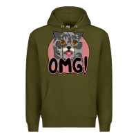 Army Green omg cat Premium Hoodie - Bettercallsaul