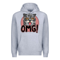 Heather Grey omg cat Premium Hoodie - Bettercallsaul