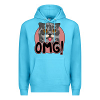 Ocean Blue omg cat Premium Hoodie - Bettercallsaul
