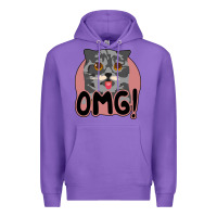 Purple omg cat Premium Hoodie - Bettercallsaul