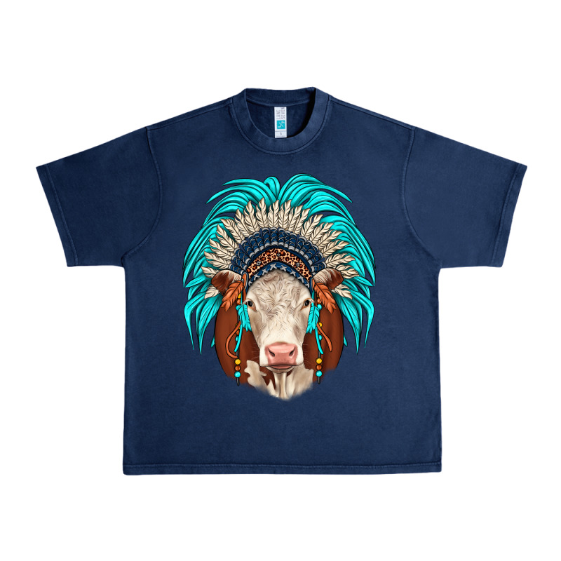 Hereford Indian Headdress Urban Heavy Tee by JahusDesignShop | Teevron