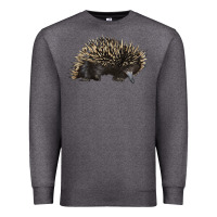 Charcoal Heather short beaked echidna Premium Sweatshirt - LillyAllenDesigns