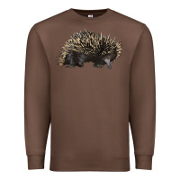 Chestnut short beaked echidna Premium Sweatshirt - LillyAllenDesigns