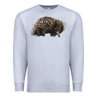 Heather Grey short beaked echidna Premium Sweatshirt - LillyAllenDesigns