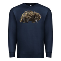 Navy short beaked echidna Premium Sweatshirt - LillyAllenDesigns