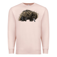 Pale Pink short beaked echidna Premium Sweatshirt - LillyAllenDesigns