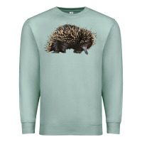 Seafoam short beaked echidna Premium Sweatshirt - LillyAllenDesigns