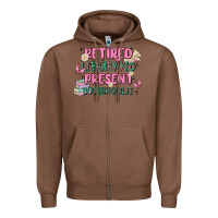 Chestnut retired library kid present bookish girlie Zipper Hoodie - MaliasSmallBusiness