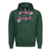 Sports Green retired library kid present bookish girlie Zipper Hoodie - MaliasSmallBusiness