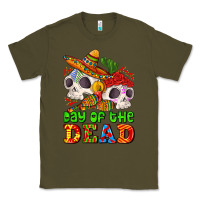 Army Green mexican day of the dead Classic Tee - AdoDesignShop
