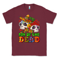 Burgundy mexican day of the dead Classic Tee - AdoDesignShop