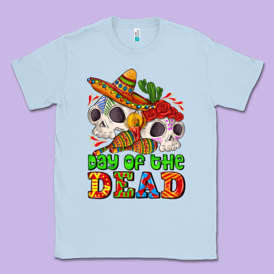 Mexican Day Of The Dead Classic Tee Designed By Adodesignshop