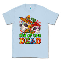 Dusty Blue mexican day of the dead Classic Tee - AdoDesignShop