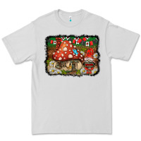 Dove Grey welcome ladybug gnome background Premium Tee - BarkalooDesign