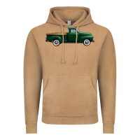 Vintage Camel western green truck right side view 1 Vintage Hoodie - FaDigitalArtStudio