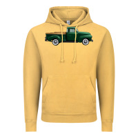 Vintage Mustard western green truck right side view 1 Vintage Hoodie - FaDigitalArtStudio