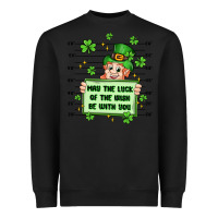 Black may the luck of the irish be with you Heavyweight Sweatshirt - Artiststas